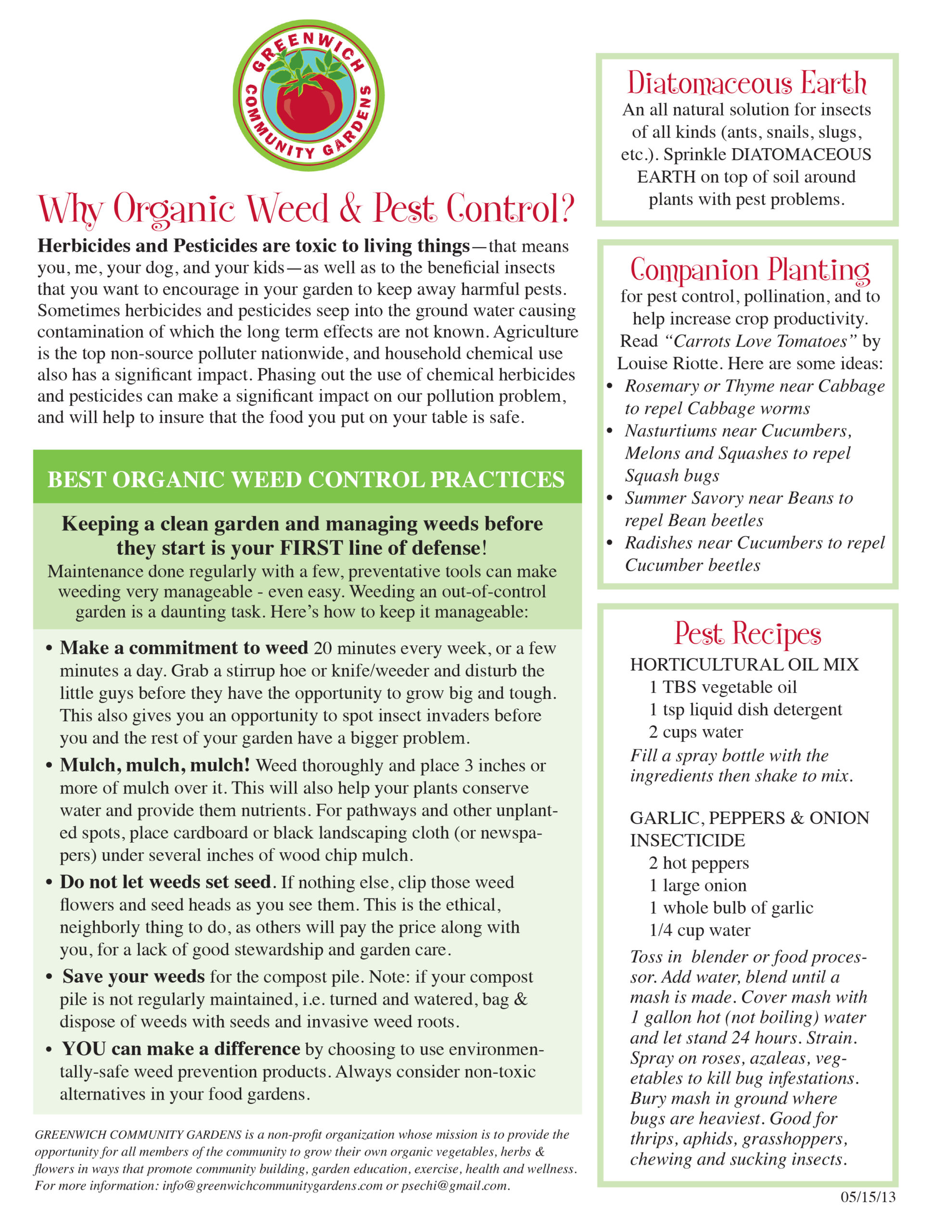 Next in our educational series about natural pest control ingredients